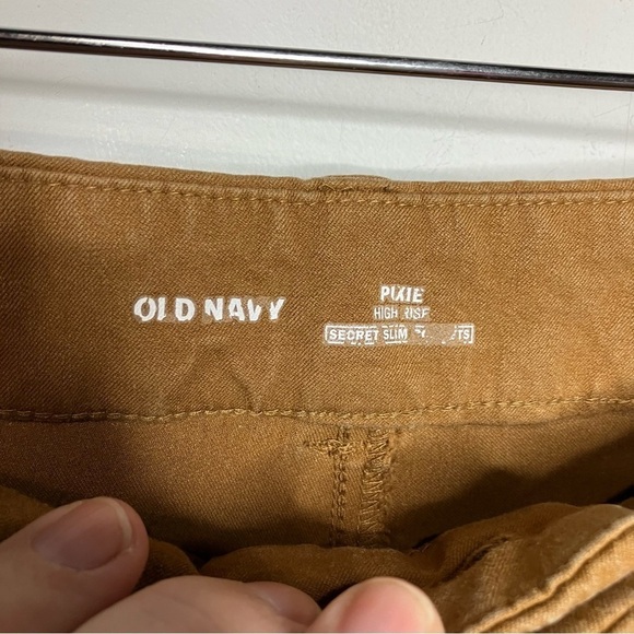 Old Navy Pixie high rise pants tan size 16 petite - Picture 4 of 6